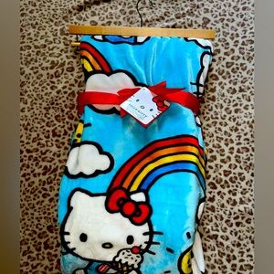 Hello kitty blue ice cream throw viral blanket